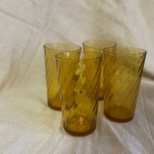 Amber Drinking Glasses